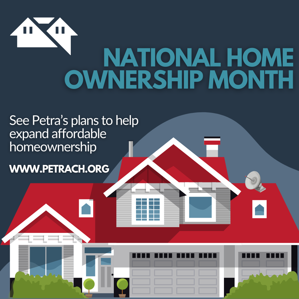 National Home Ownership Month - Petra Community Housing