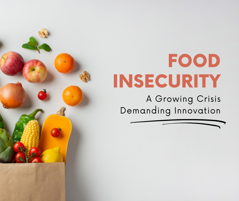 A grocery bag with fresh food.